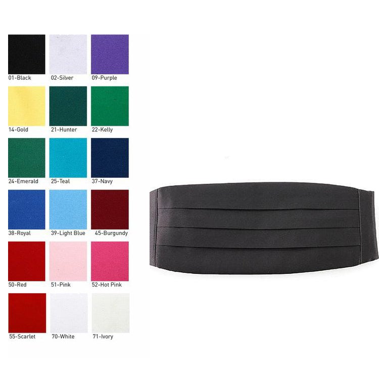 Men's and Boy's Cummerbunds - More Colors