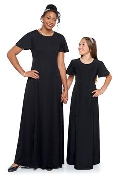 Jenna Dress - Scoop Neck, Flutter Sleeve - Adult & Youth