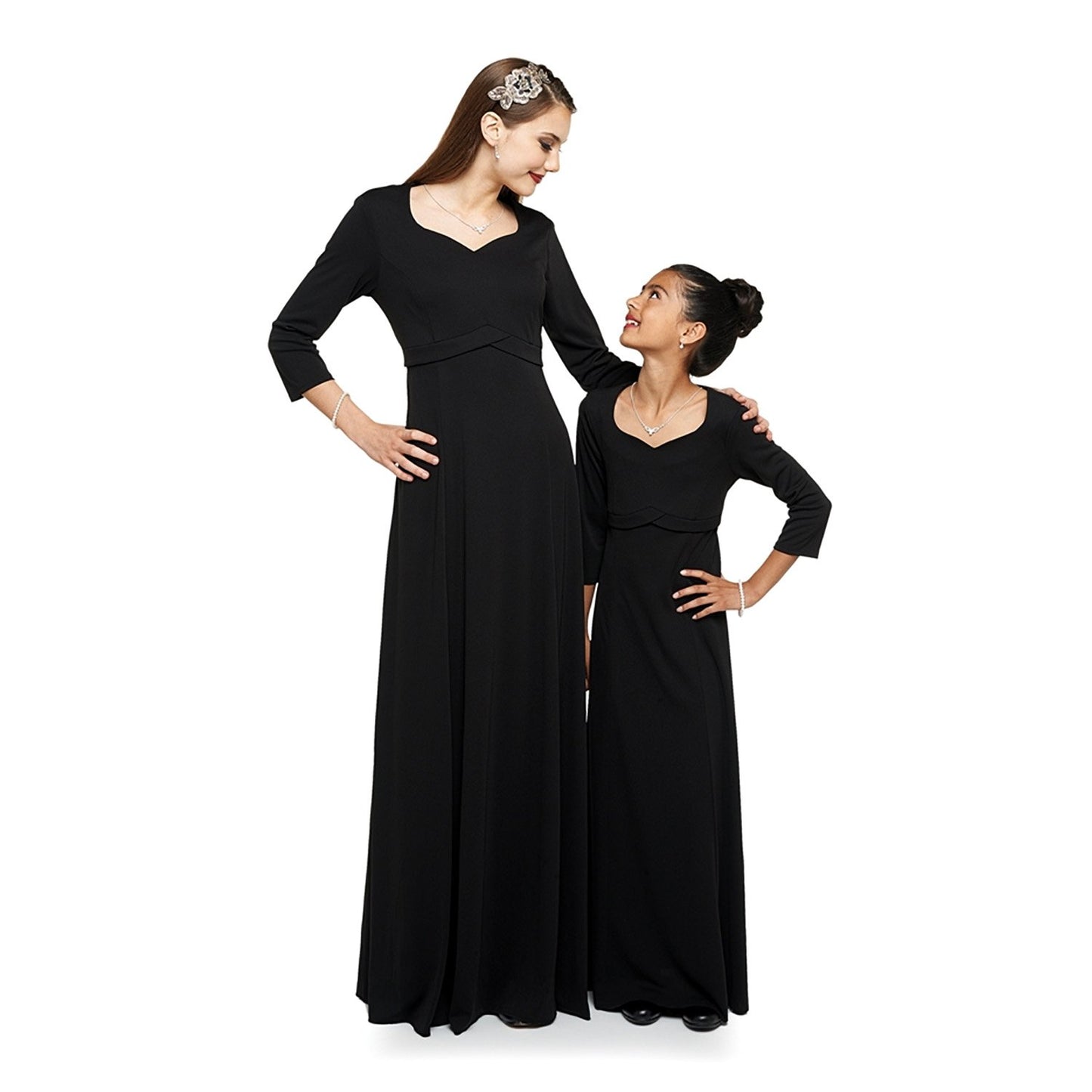 Charlotte Dress - Heart Shaped Neck Floor Length (Adult and Youth)