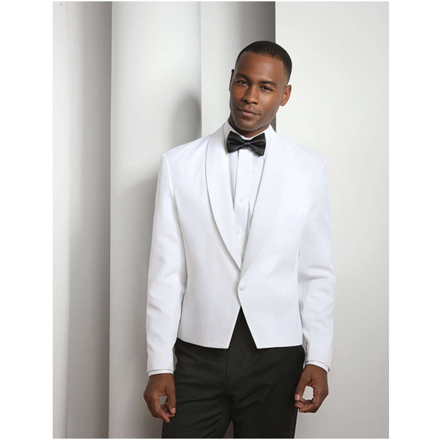 Men's White Eton Tuxedo Coat