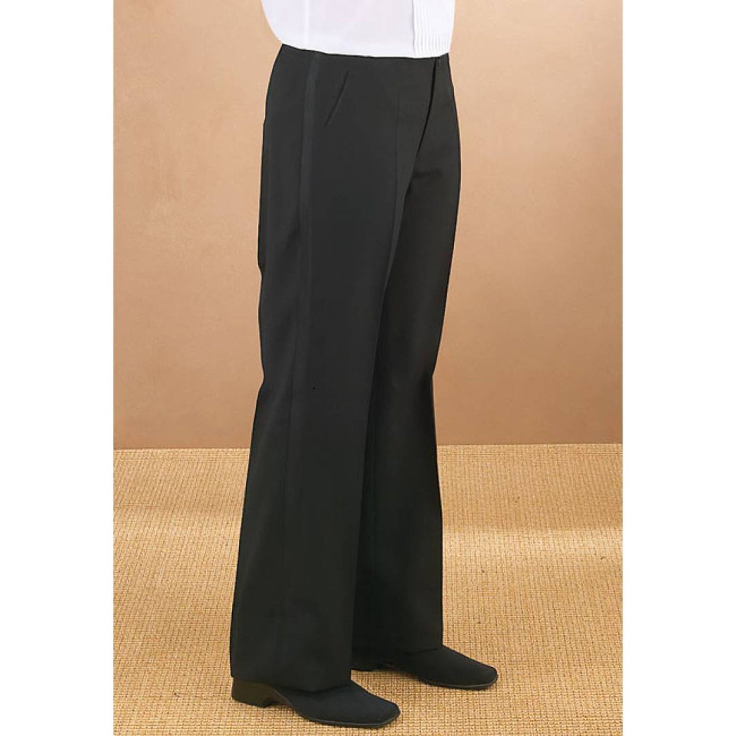 Ladies Plain Front Tuxedo Pant
