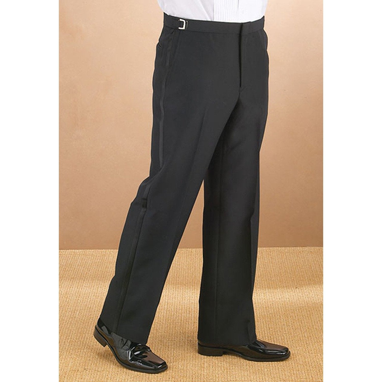 Men's Adjustable Plain Front Slim Fit Tuxedo Pant Band-Mart/Choir-Mart Men's Adjustable Plain Front Slim Fit Tuxedo Pant Band-Mart/Choir-Mart