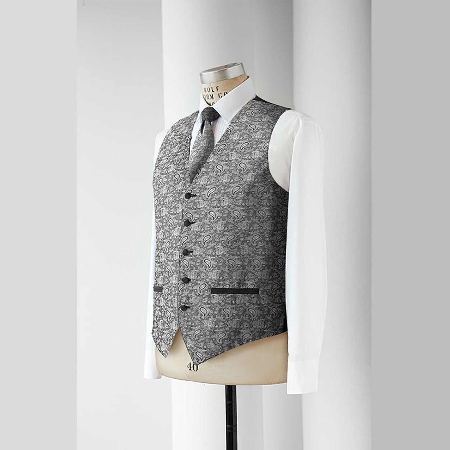 Paisley Full Back Vest (Mens) - More Colors
