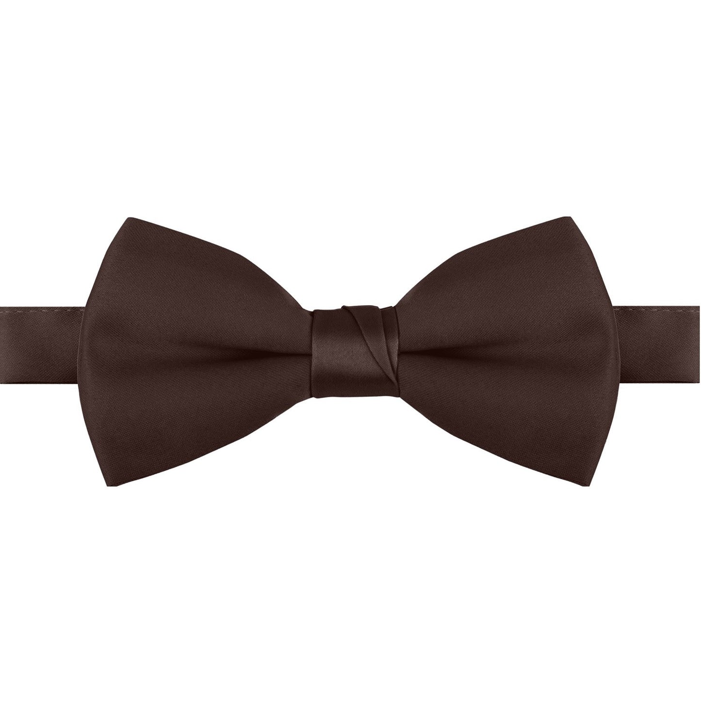 Polyester Satin Bow Tie - Banded or Clip-On - 26 Colors