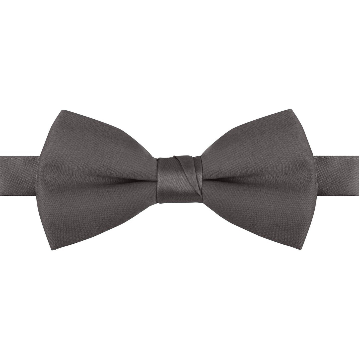 Polyester Satin Bow Tie - Banded or Clip-On - 26 Colors