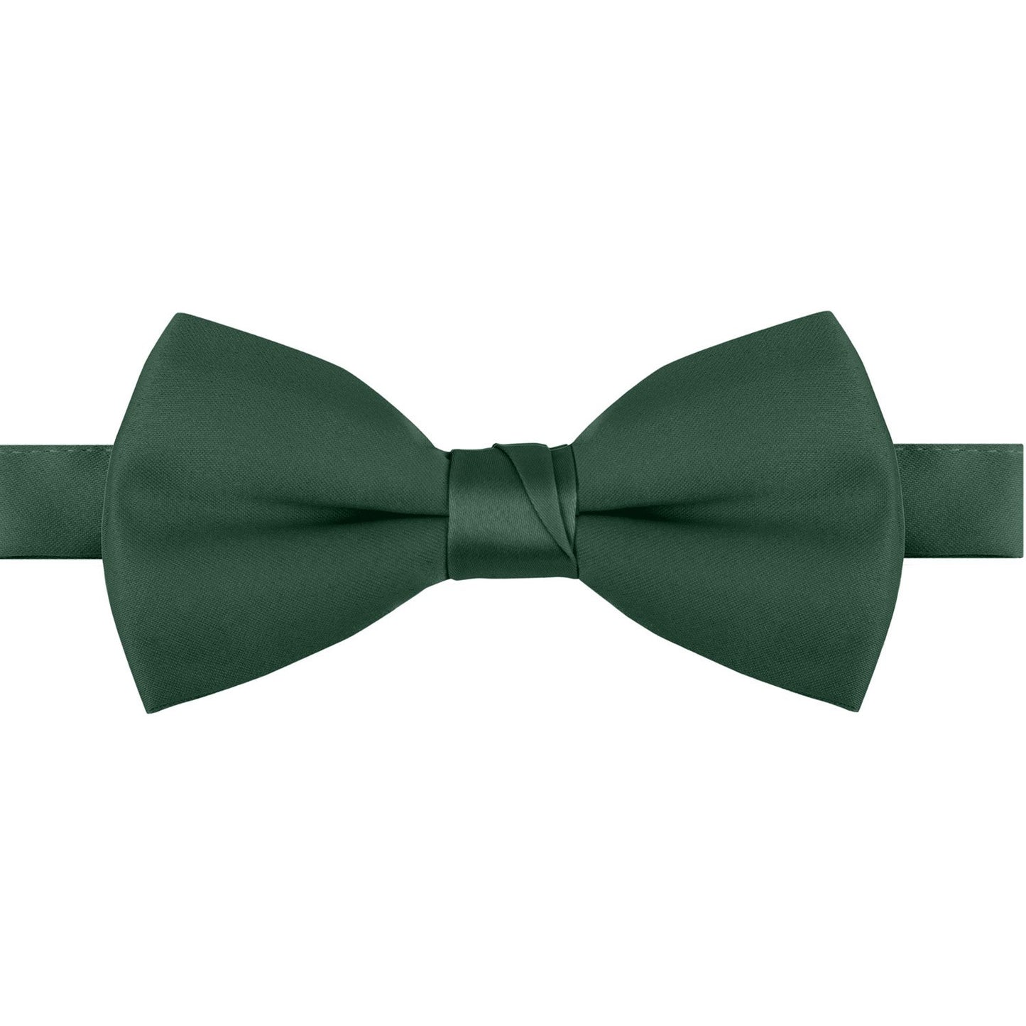 Polyester Satin Bow Tie - Banded or Clip-On - 26 Colors