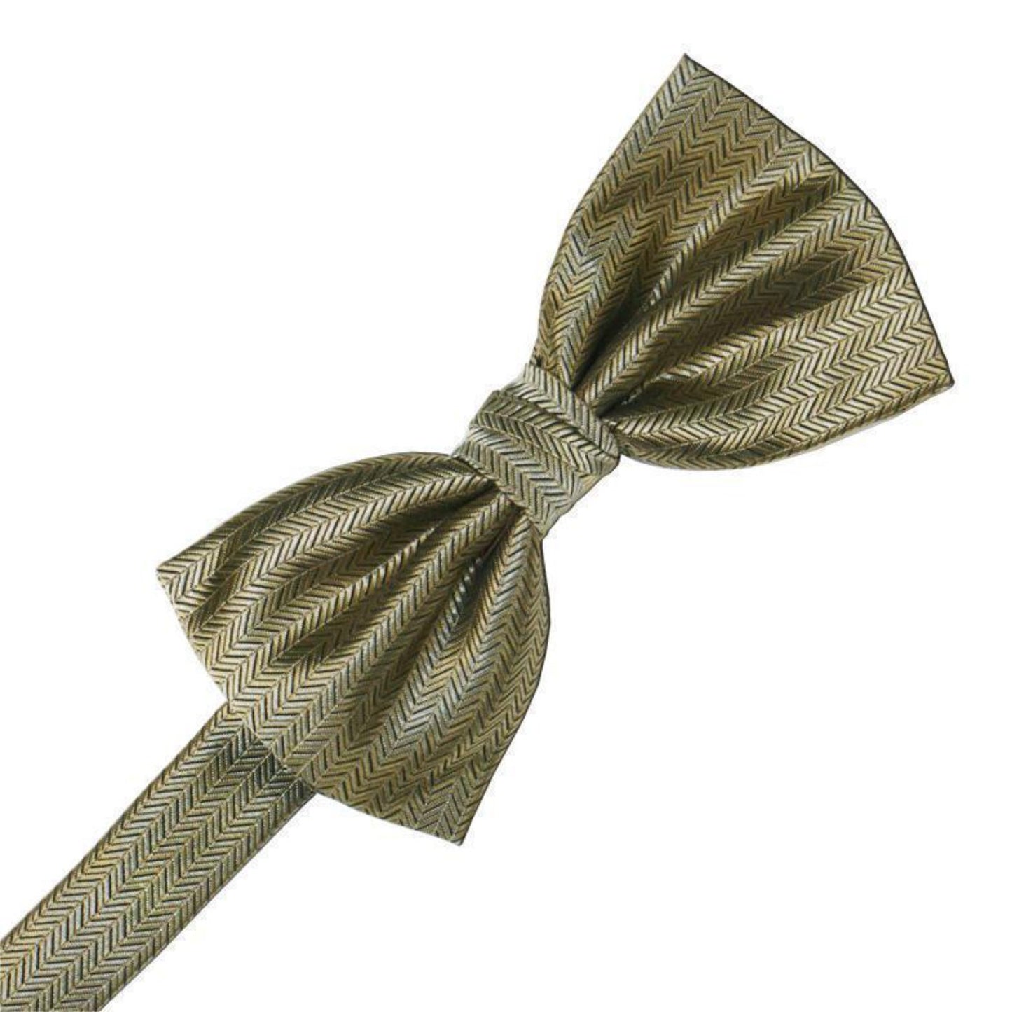Herringbone Pre-Tied Bow Tie