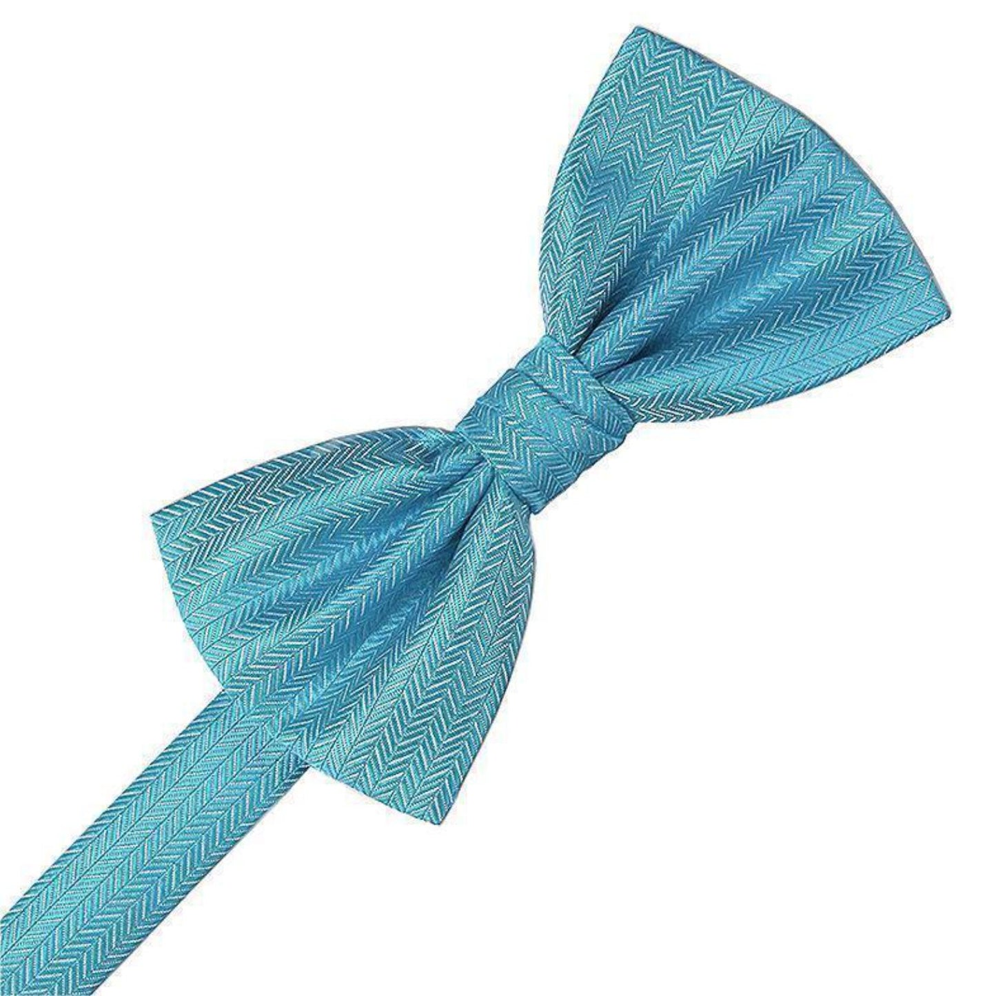 Herringbone Pre-Tied Bow Tie
