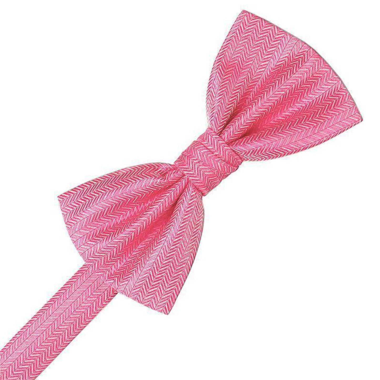 Herringbone Pre-Tied Bow Tie
