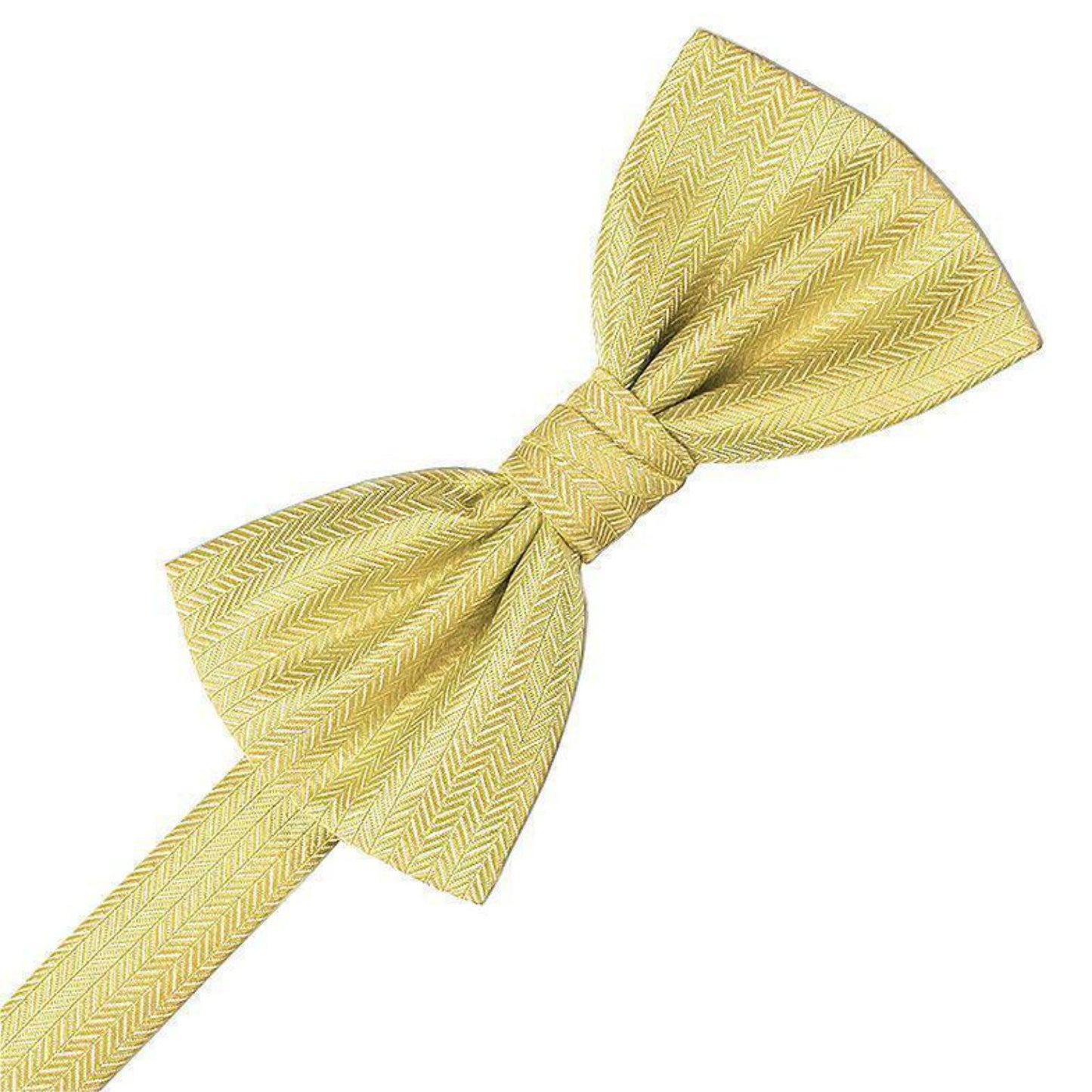 Herringbone Pre-Tied Bow Tie