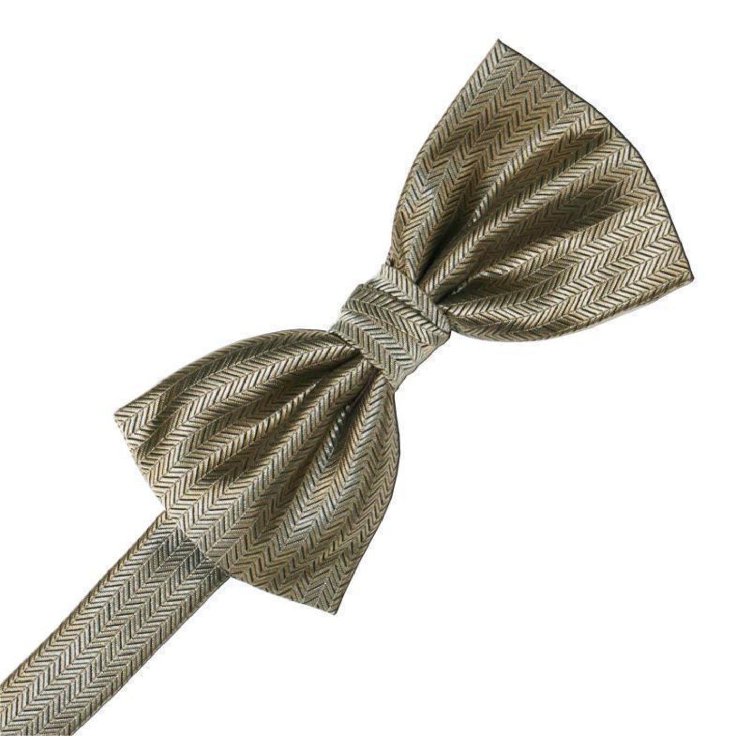 Herringbone Pre-Tied Bow Tie
