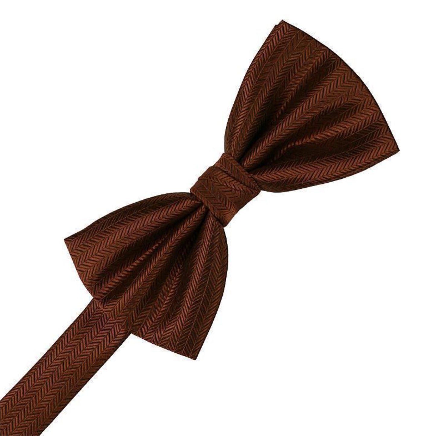 Herringbone Pre-Tied Bow Tie