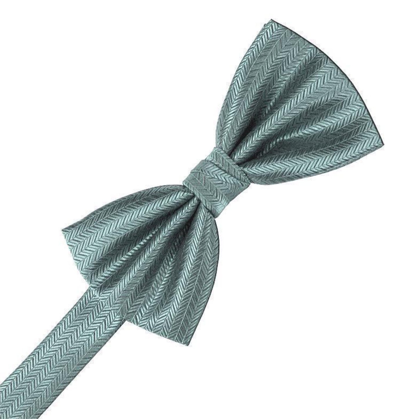 Herringbone Pre-Tied Bow Tie