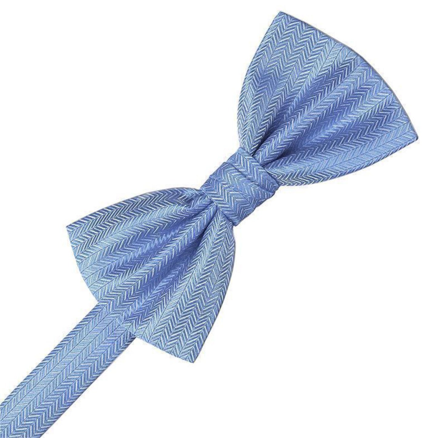 Herringbone Pre-Tied Bow Tie
