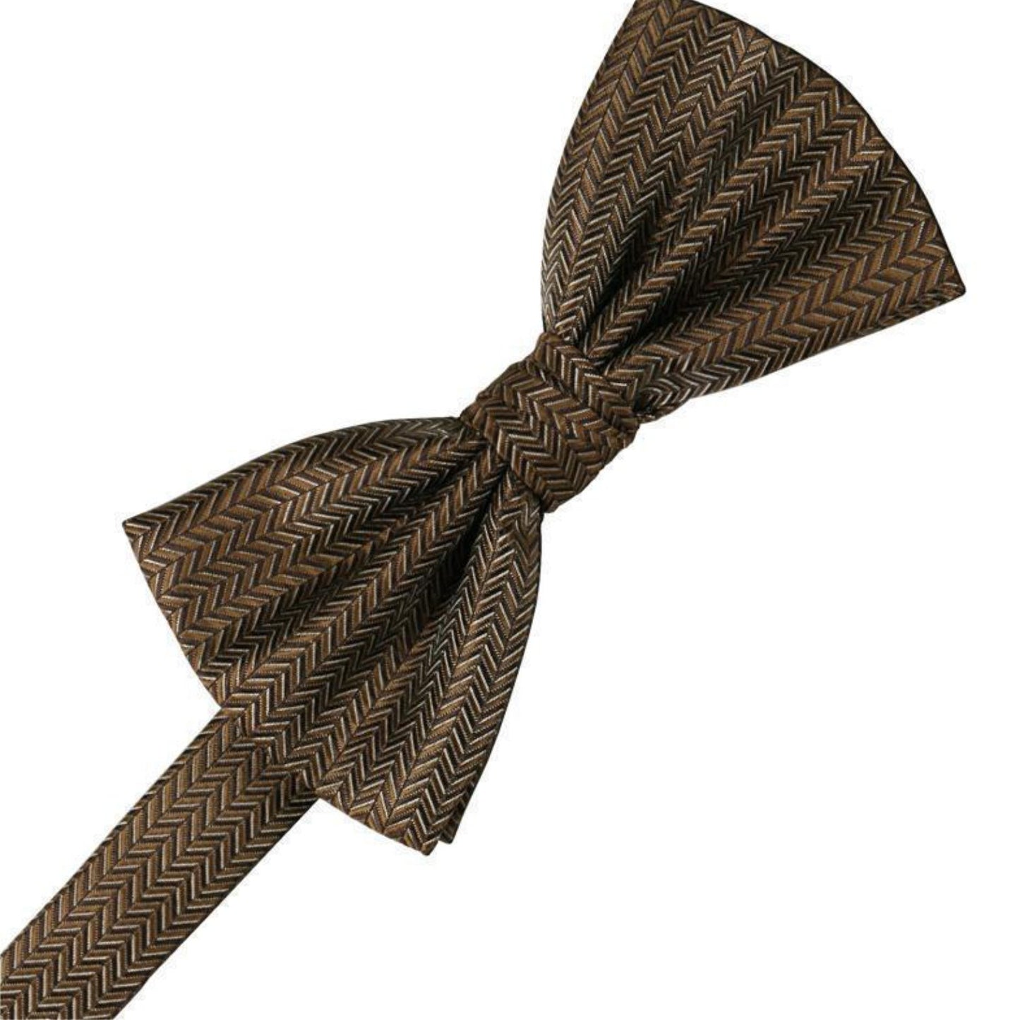Herringbone Pre-Tied Bow Tie