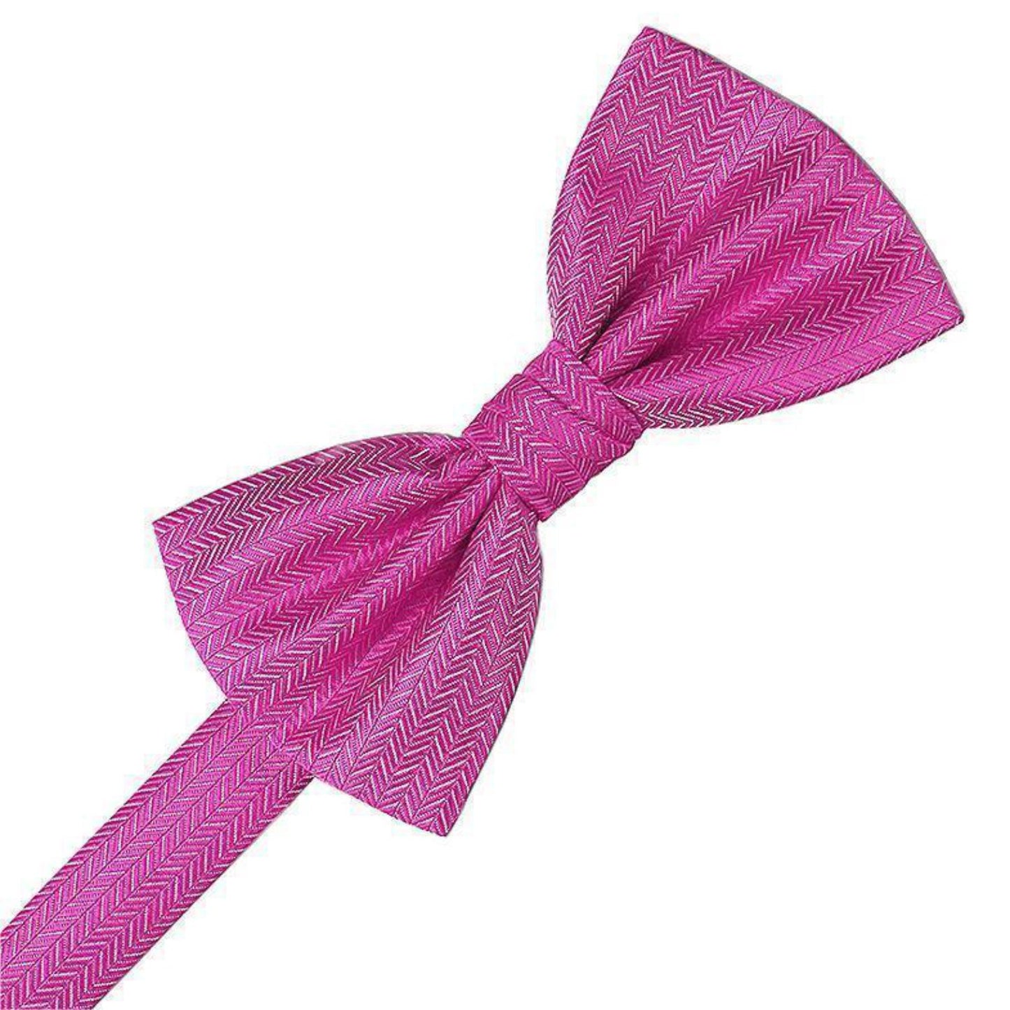 Herringbone Pre-Tied Bow Tie