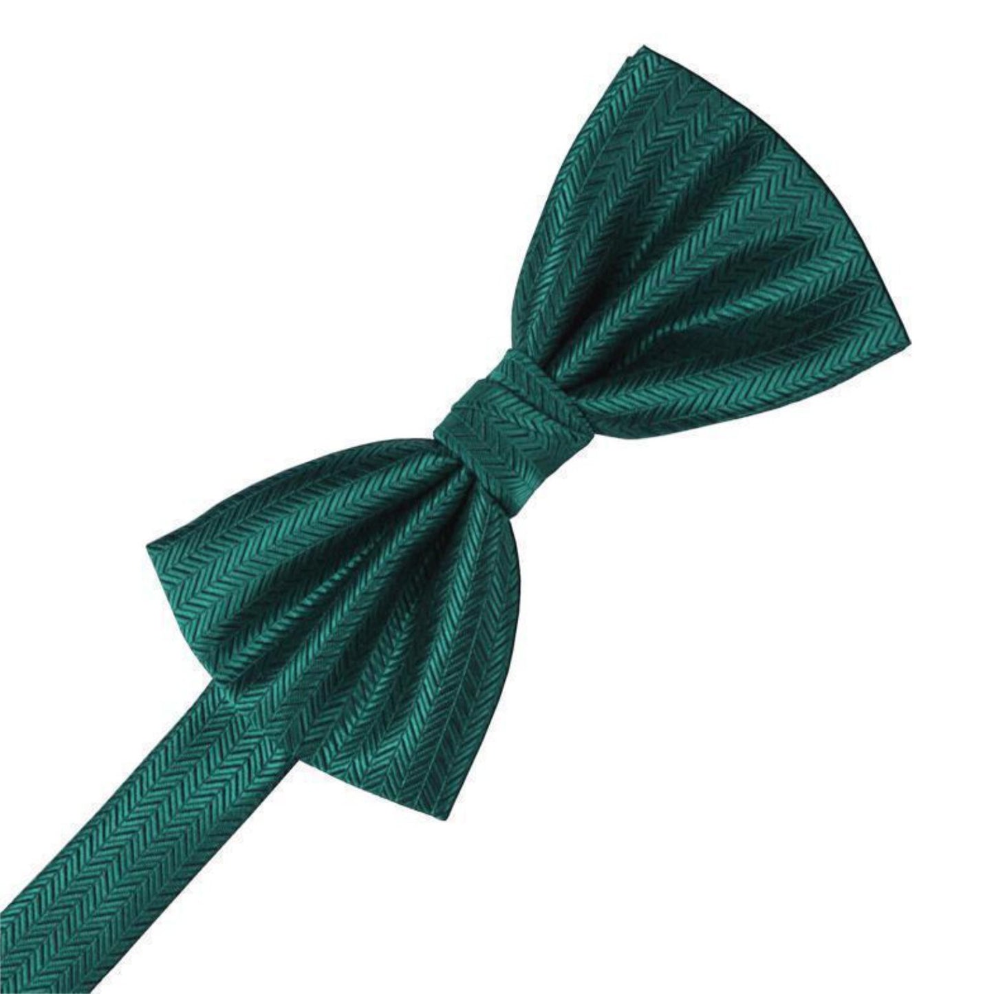 Herringbone Pre-Tied Bow Tie