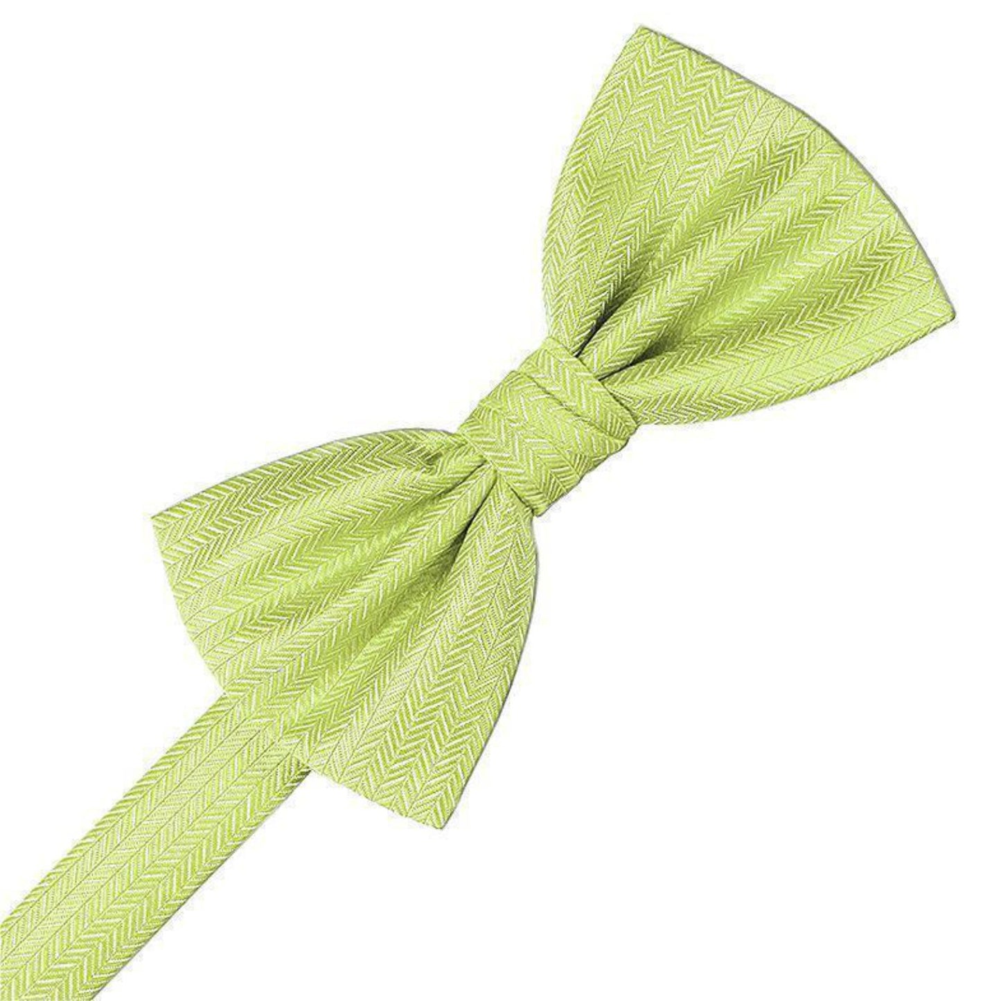 Herringbone Pre-Tied Bow Tie