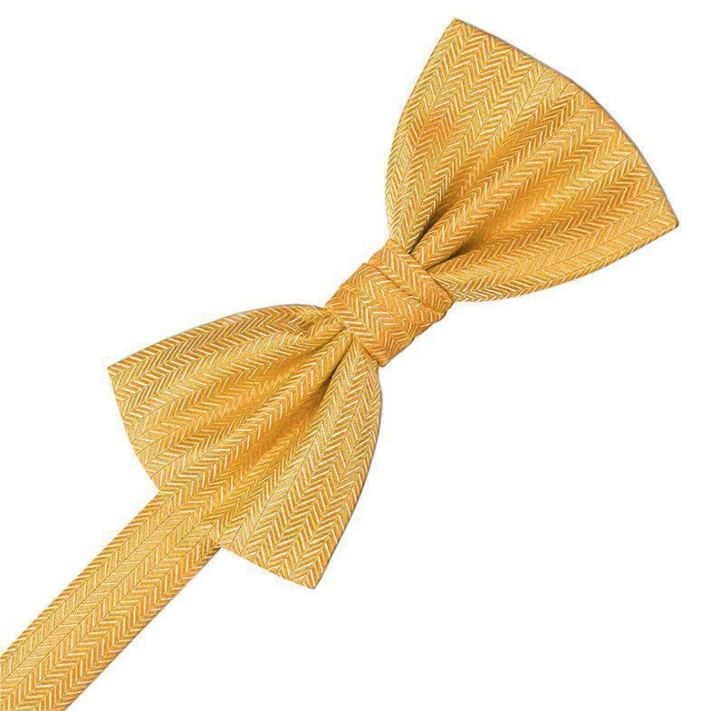 Herringbone Pre-Tied Bow Tie