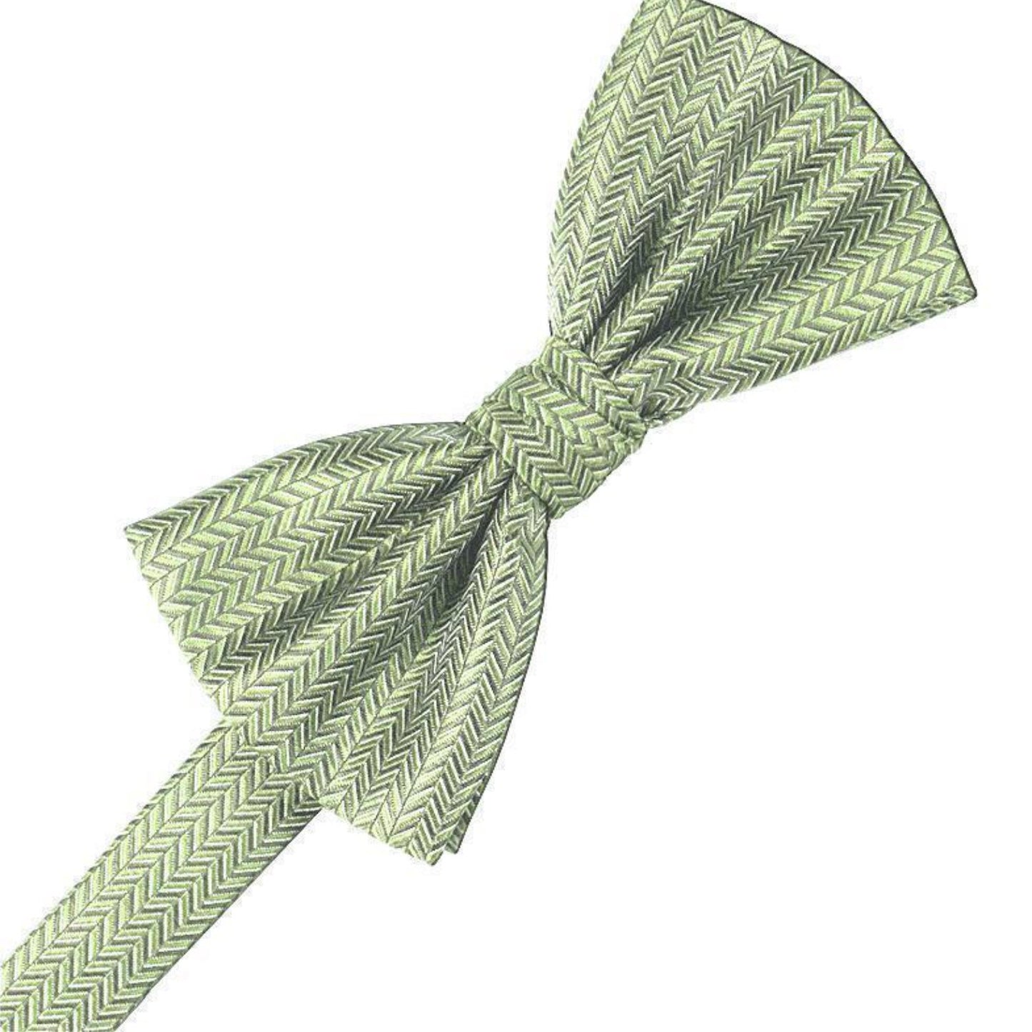 Herringbone Pre-Tied Bow Tie