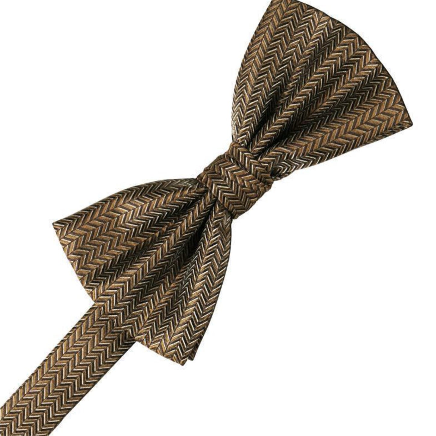 Herringbone Pre-Tied Bow Tie