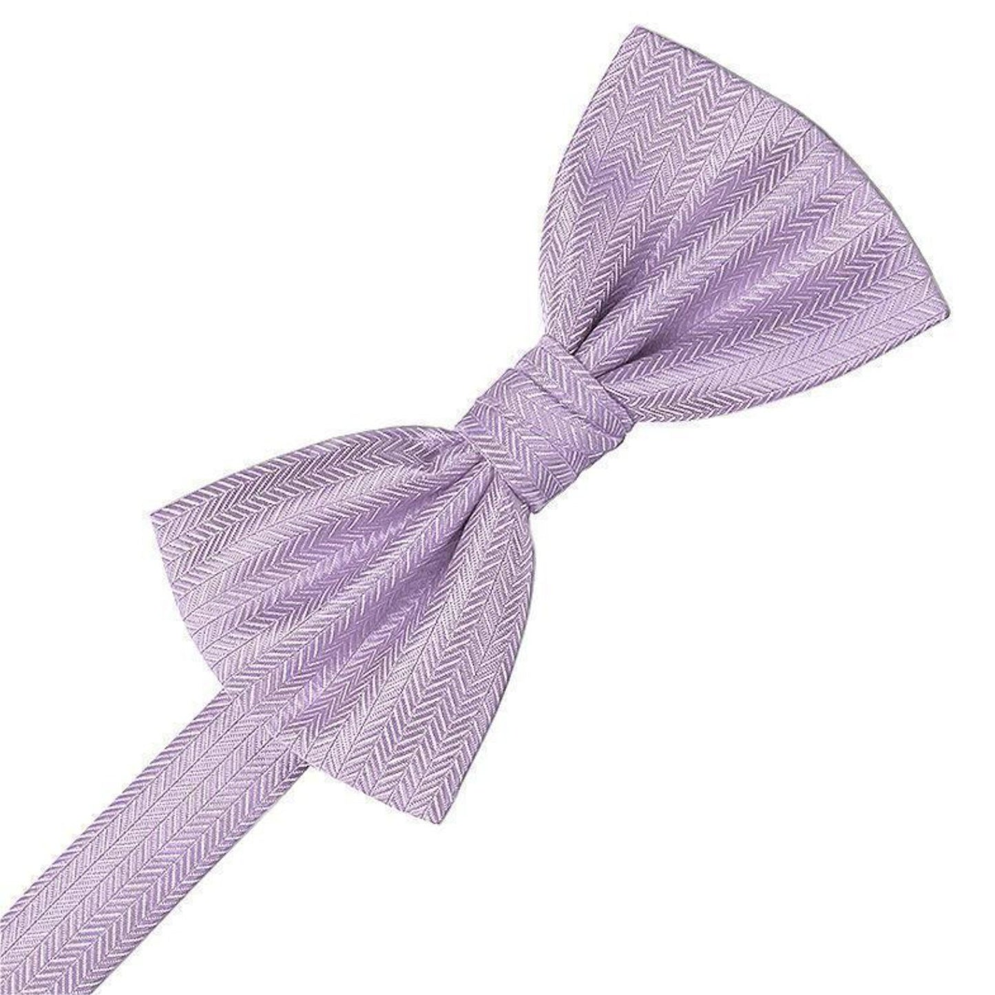 Herringbone Pre-Tied Bow Tie