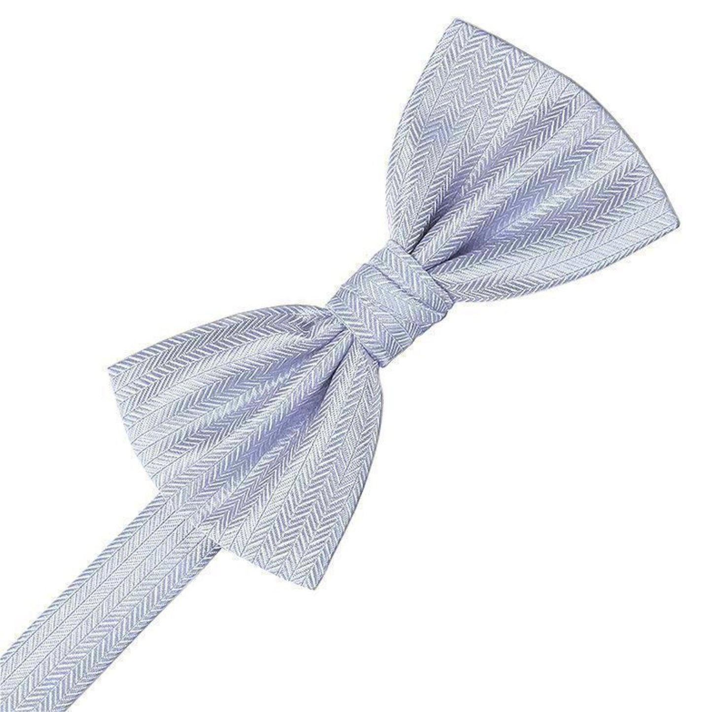 Herringbone Pre-Tied Bow Tie