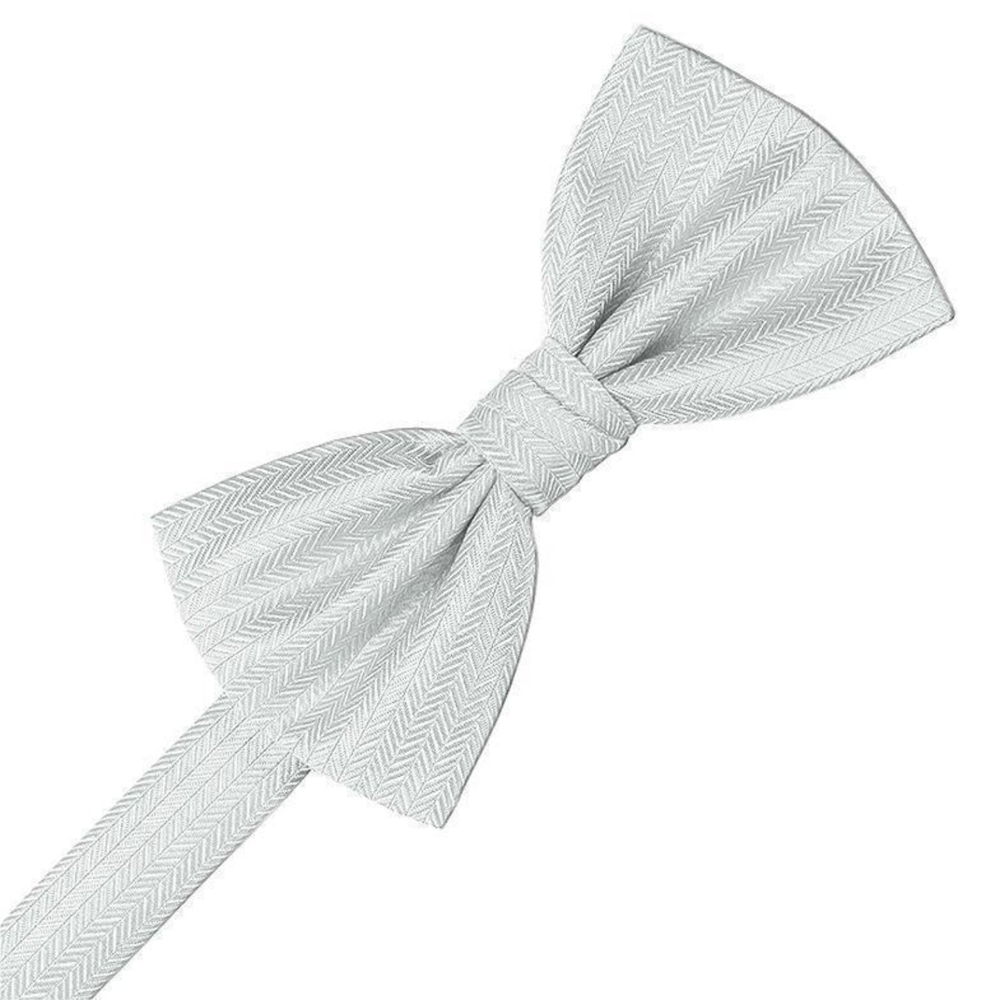 Herringbone Pre-Tied Bow Tie