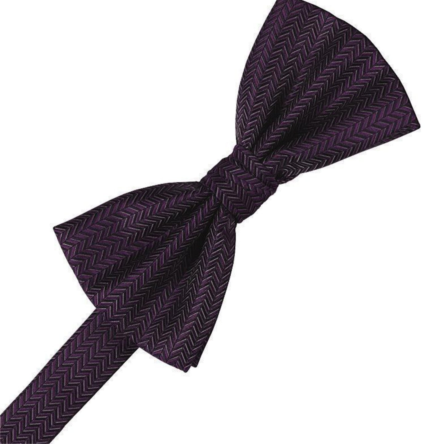 Herringbone Pre-Tied Bow Tie