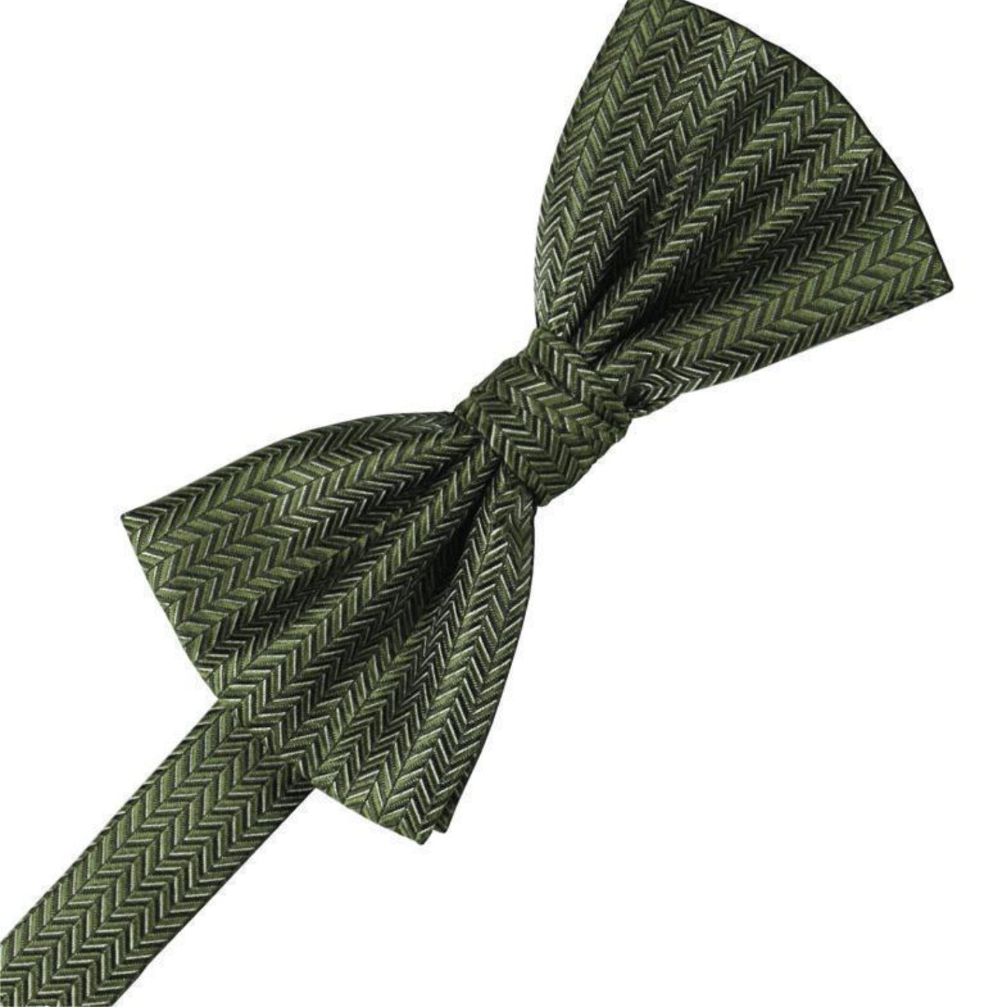 Herringbone Pre-Tied Bow Tie