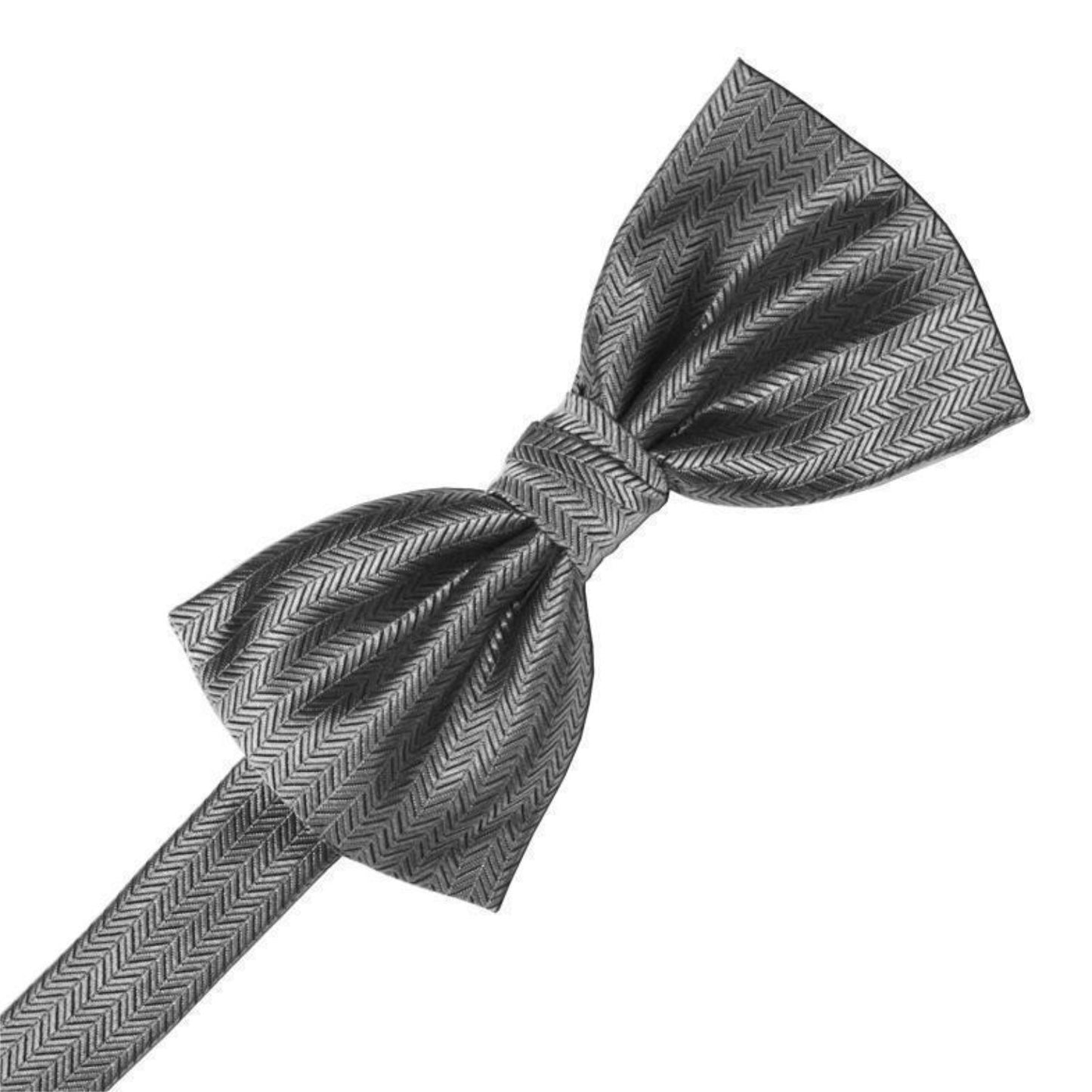 Herringbone Pre-Tied Bow Tie