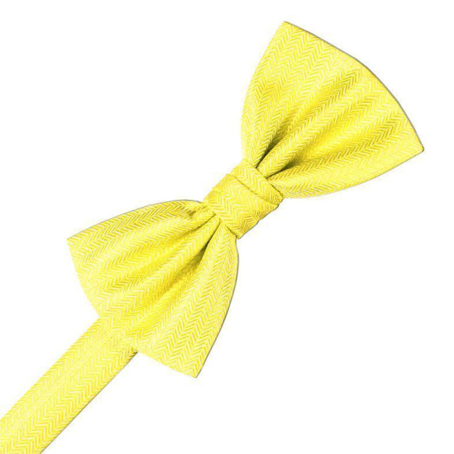 Herringbone Pre-Tied Bow Tie
