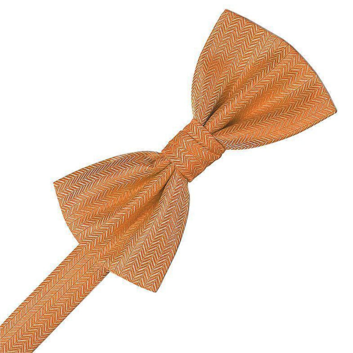 Herringbone Pre-Tied Bow Tie