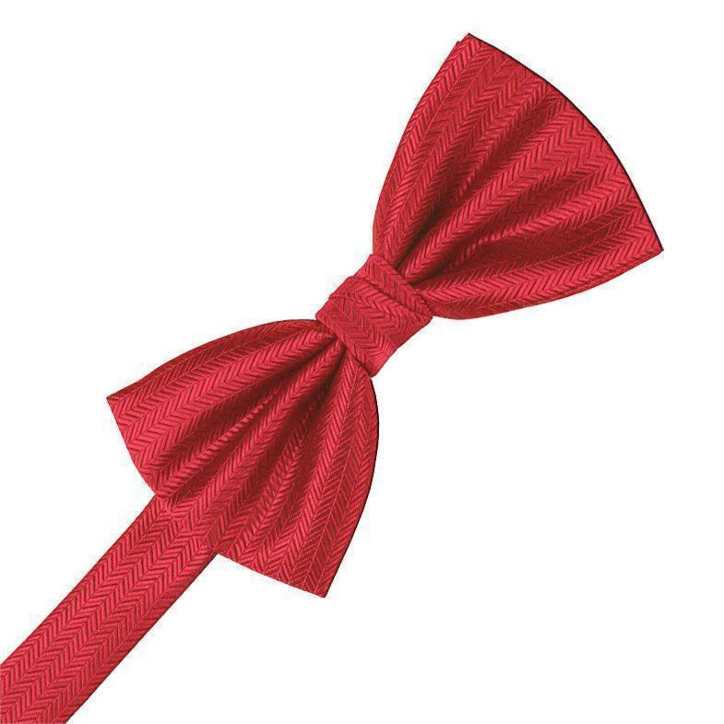 Herringbone Pre-Tied Bow Tie