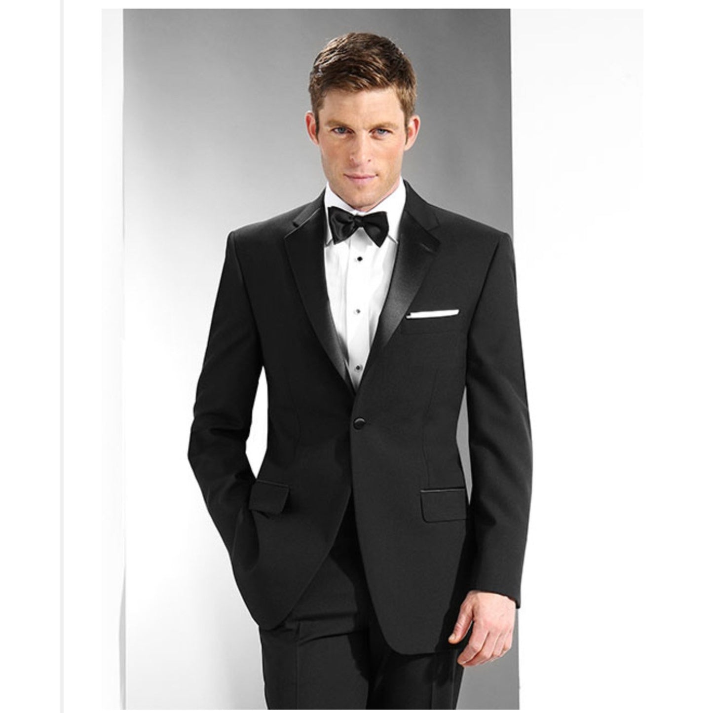 Mens Notch Lapel Tux-Poly Slim Fit Tuxedo Coat