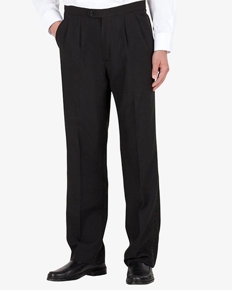 Mens Pleated Tuxedo Pants