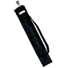 Deluxe Baton Bag in black nylon, long rectangular design with top carry handle, adjustable shoulder strap, and zippered side pouch—built to hold multiple 30–42″ batons