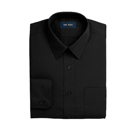 Men's Laydown Collar Slim Fit Shirt (White & Black)