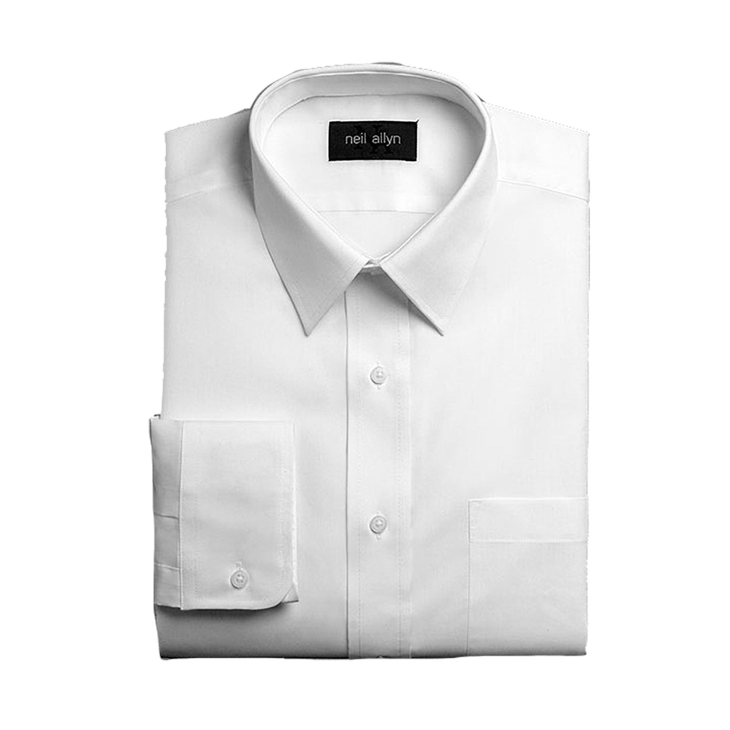 Men's Laydown Collar Slim Fit Shirt (White & Black)