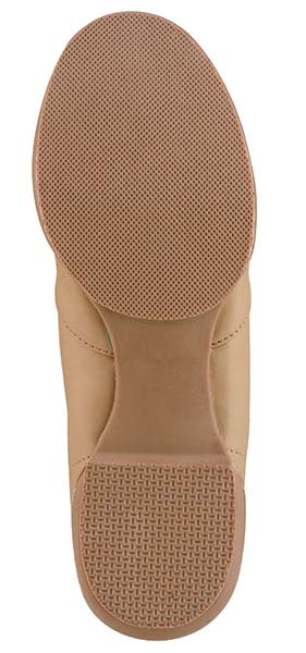Sole view of tan Starlite 2 boot showing non‑marking rubber split‑sole with reinforced heel and toe, designed for indoor and outdoor use.