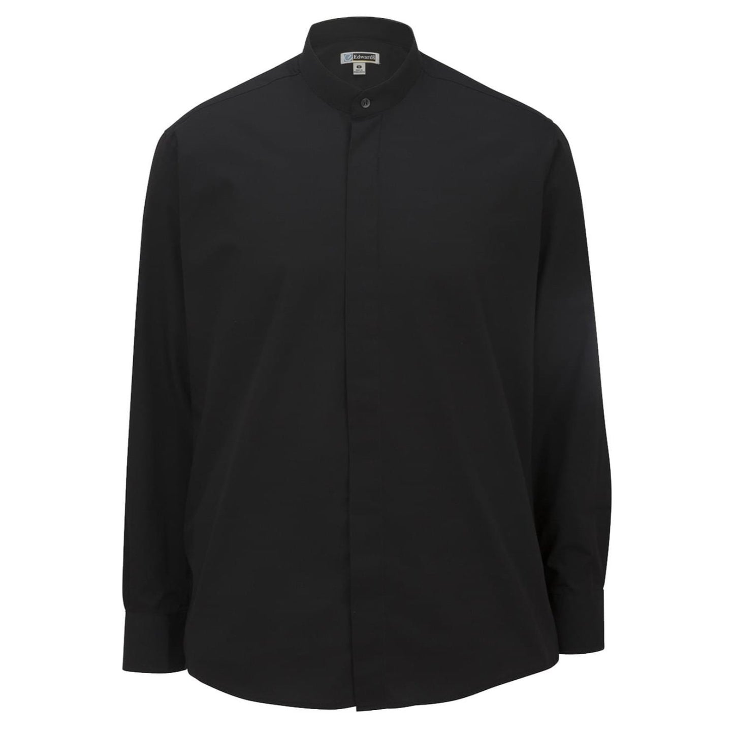 Banded Collar Broadcloth Shirt