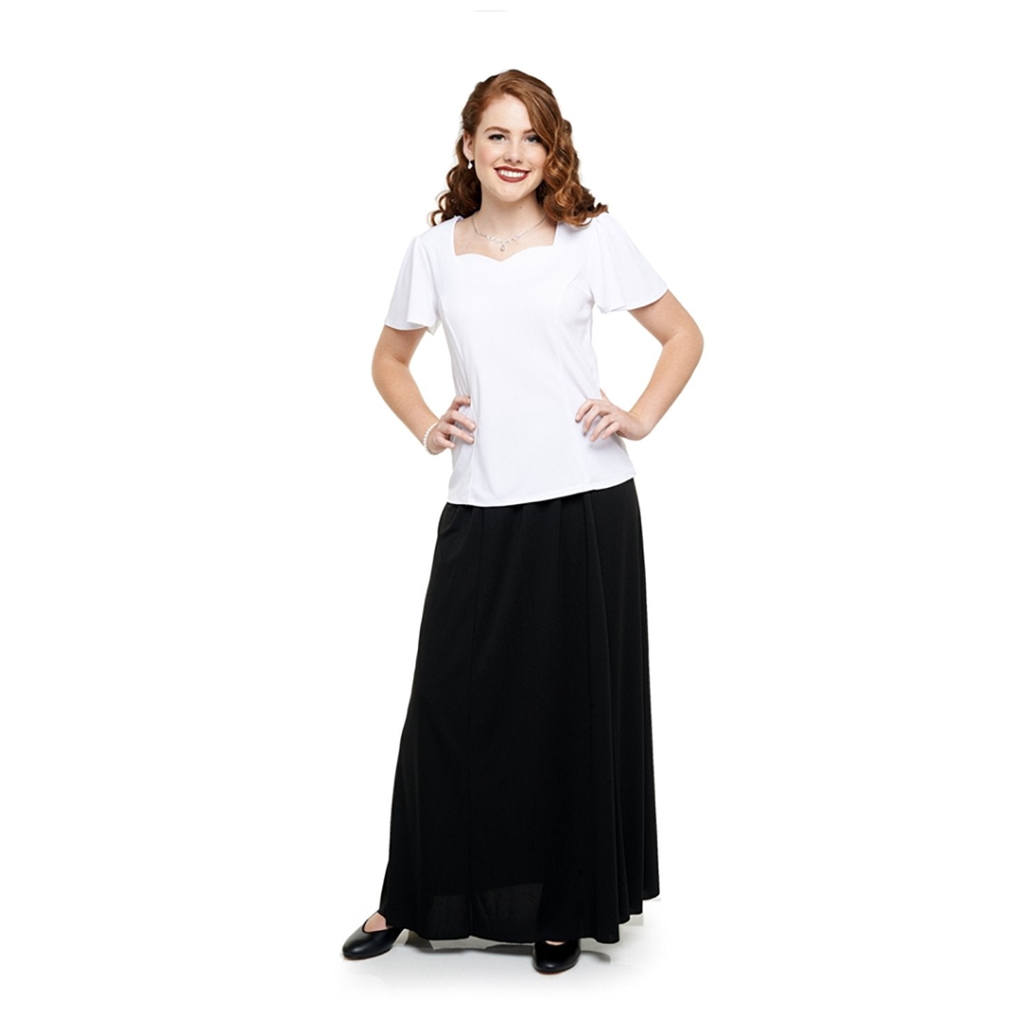 Long black skirt orchestra sale