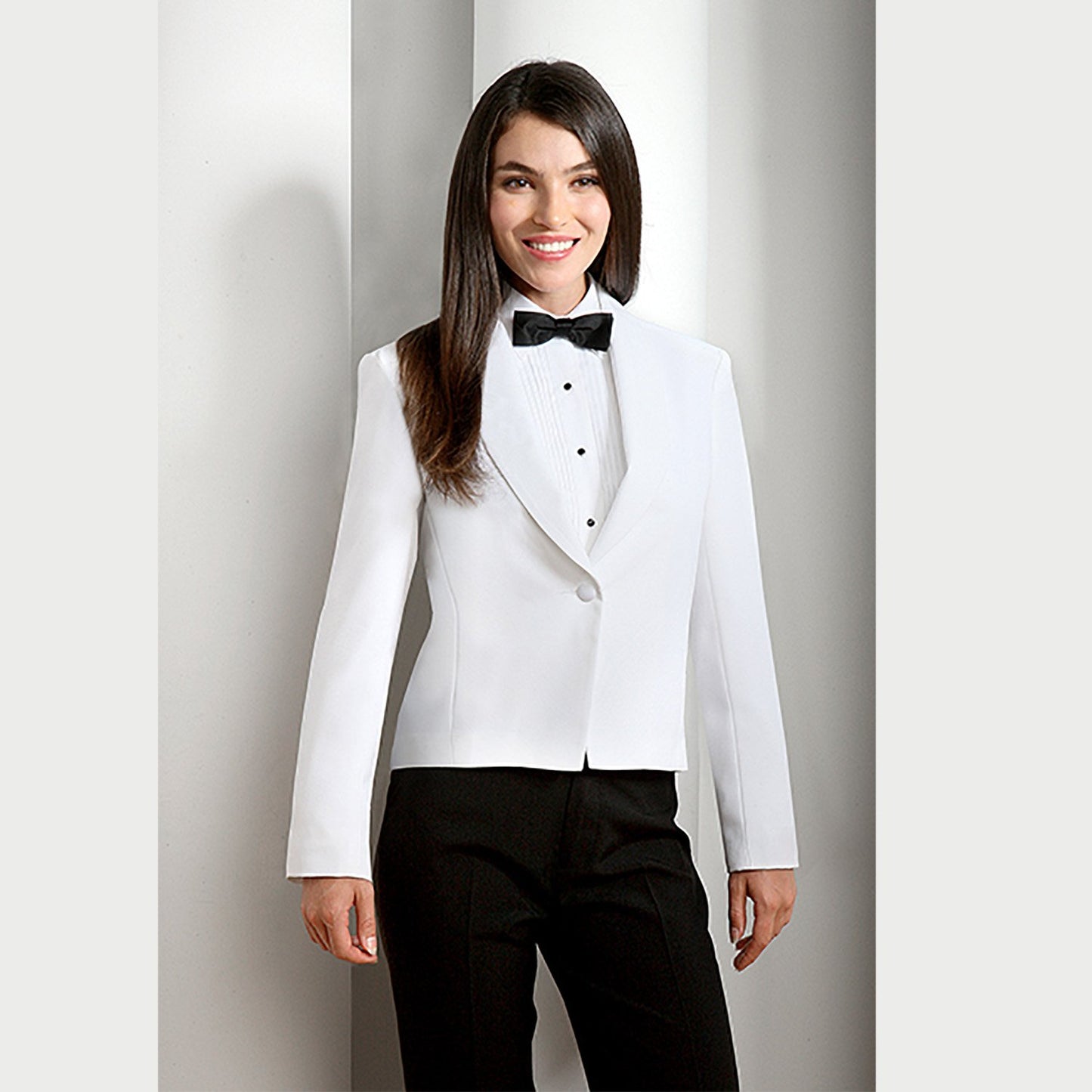 Ladies Eton Jacket-White