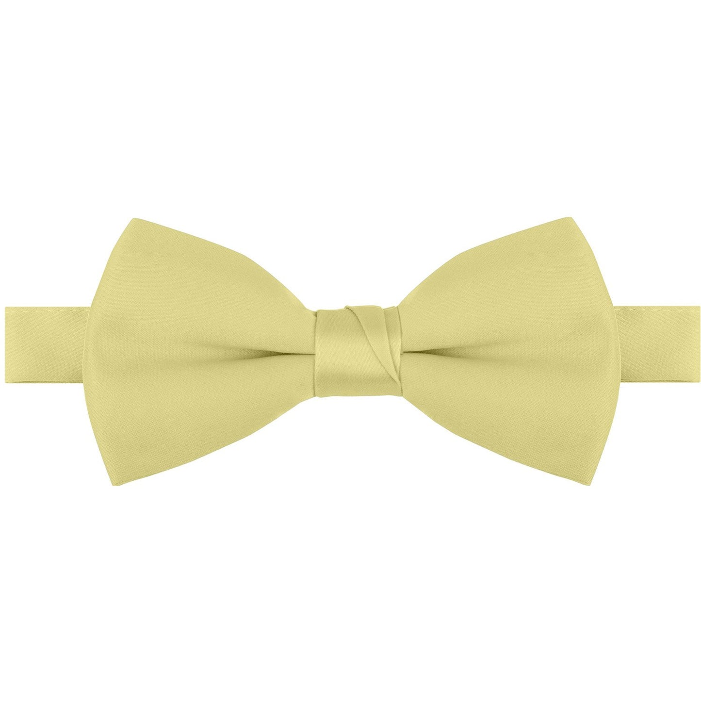 Polyester Satin Bow Tie - Banded or Clip-On - 26 Colors