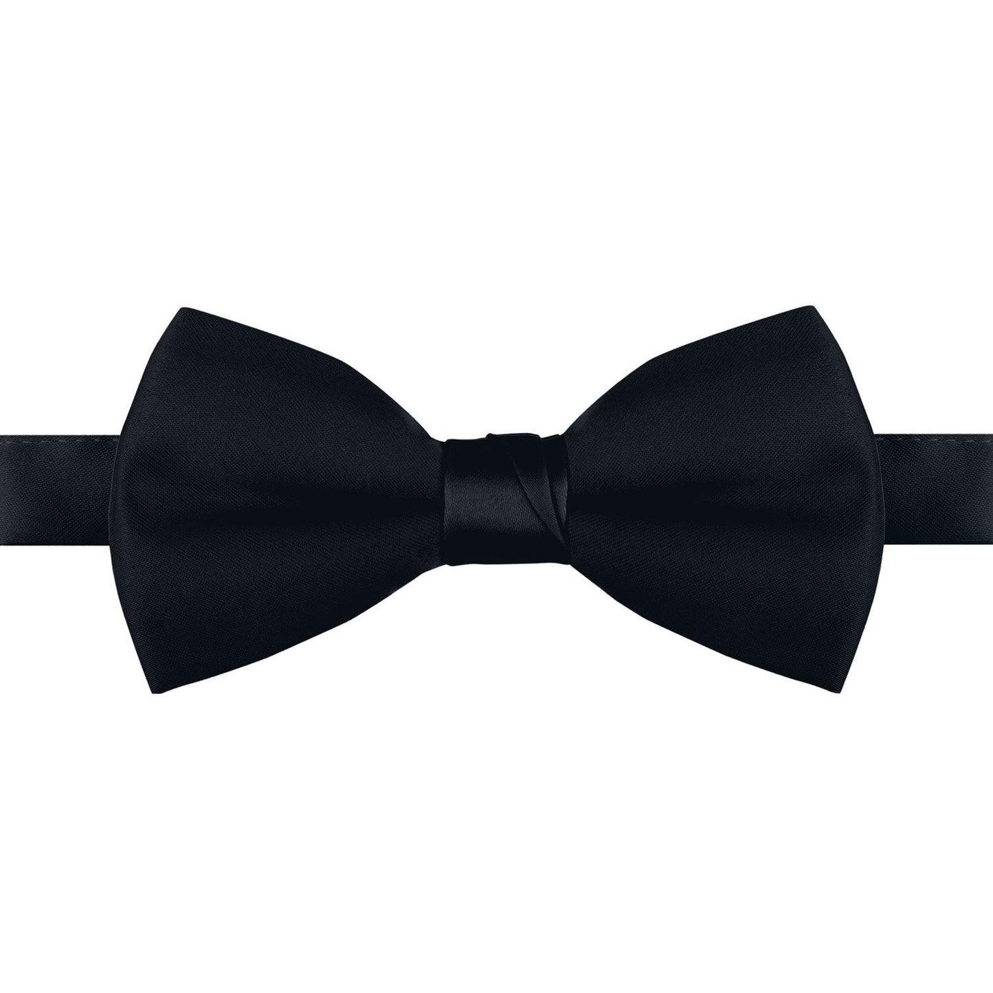 Polyester Satin Bow Tie - Banded or Clip-On - 26 Colors