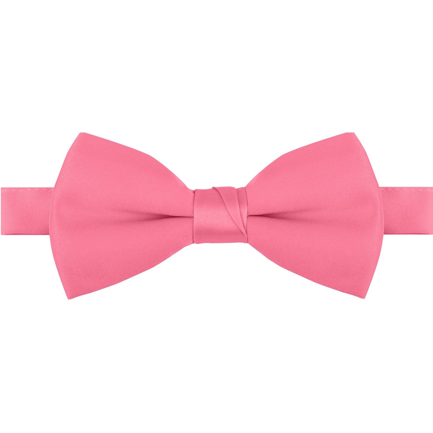 Polyester Satin Bow Tie - Banded or Clip-On - 26 Colors