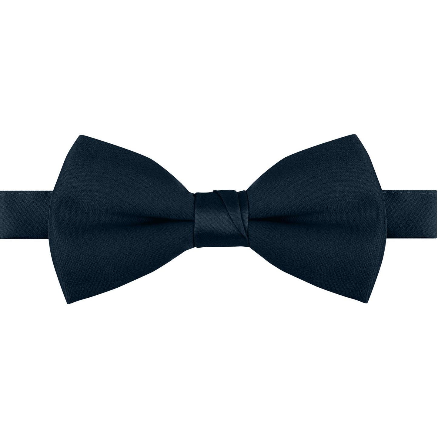 Polyester Satin Bow Tie - Banded or Clip-On - 26 Colors