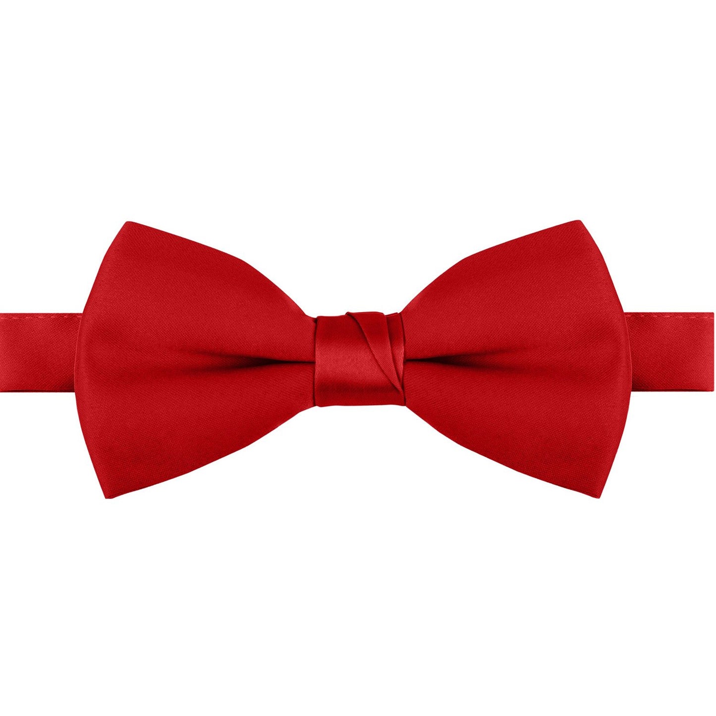 Polyester Satin Bow Tie - Banded or Clip-On - 26 Colors