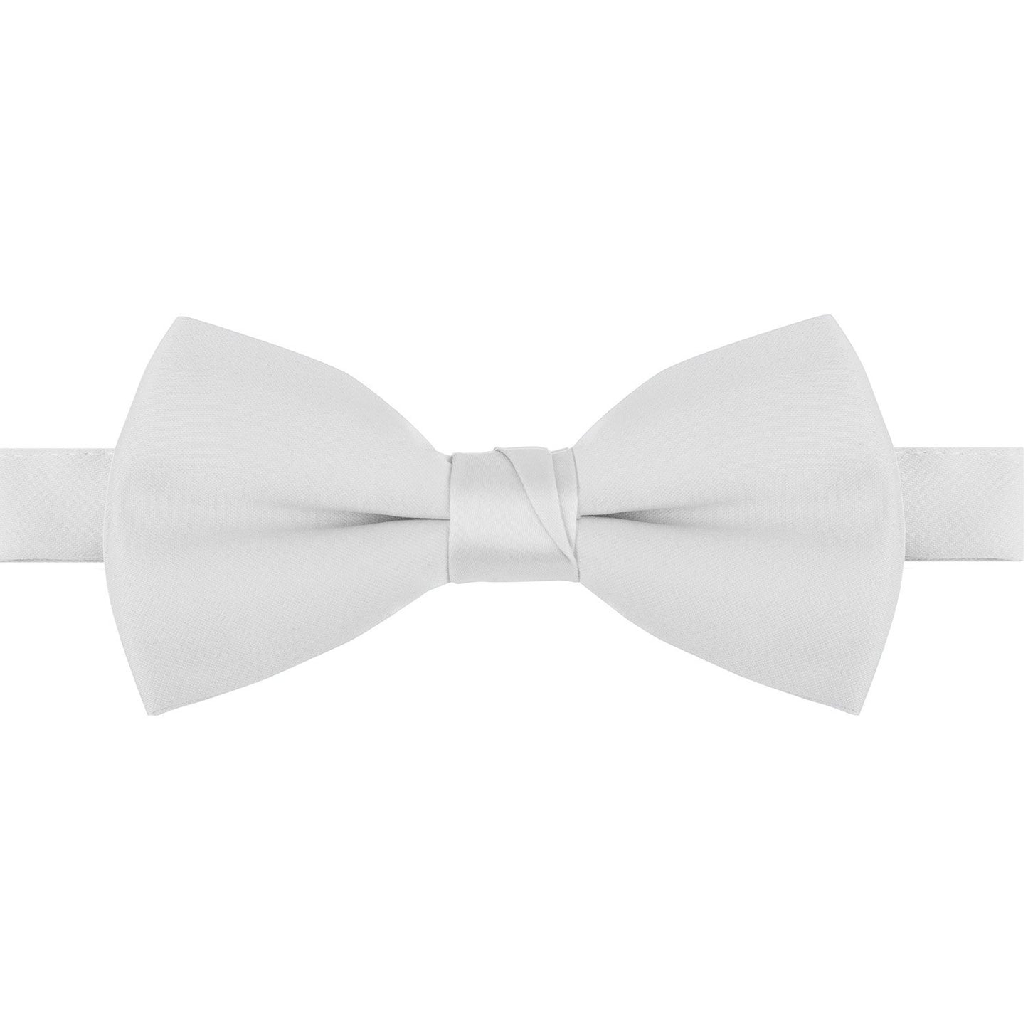 Polyester Satin Bow Tie - Banded or Clip-On - 26 Colors