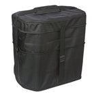 Black Vivace Deluxe plume bag in padded 1680‑denier nylon, zippered top closure, adjustable shoulder strap and reinforced top handle—designed for structured plume storage.